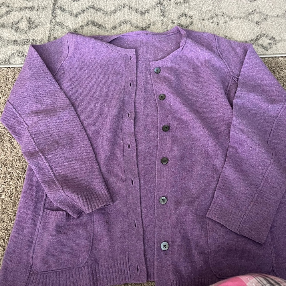 Purple Cardigan